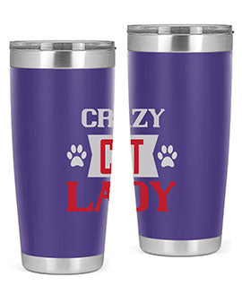 crazy cat lady Style 44#- cat- Tumbler