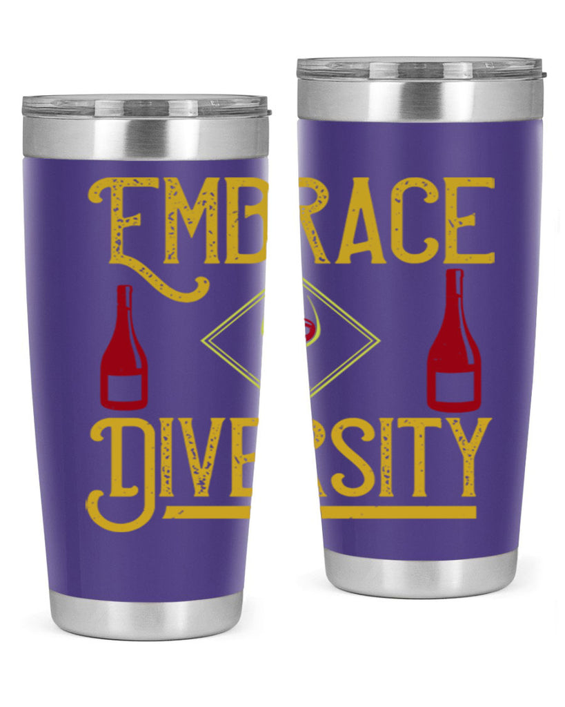 embrace diversity 218#- wine- Tumbler