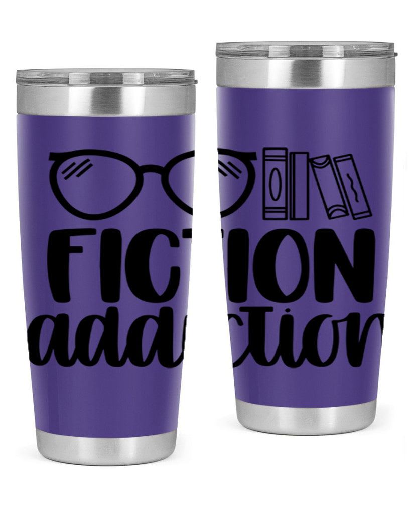fiction addiction 40#- reading- Tumbler