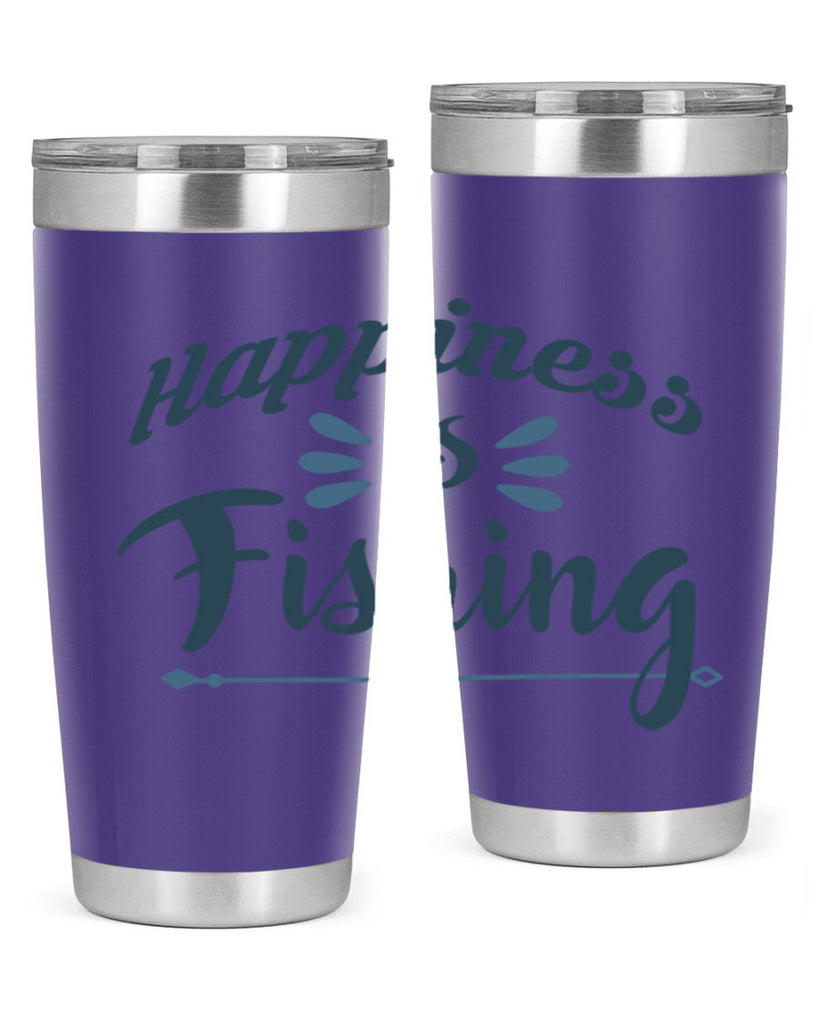 happiness is fishing 122#- fishing- Tumbler