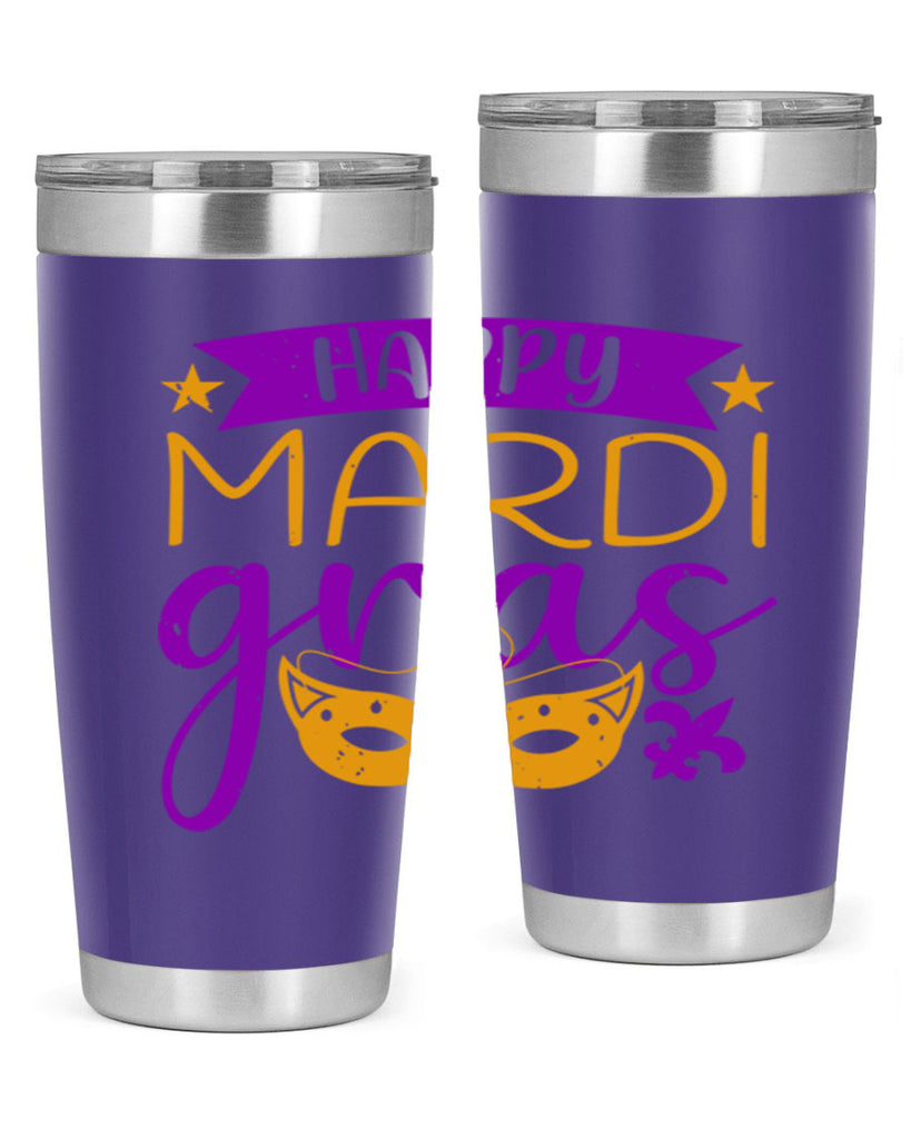 happy mardi gras 70#- mardi gras- Tumbler