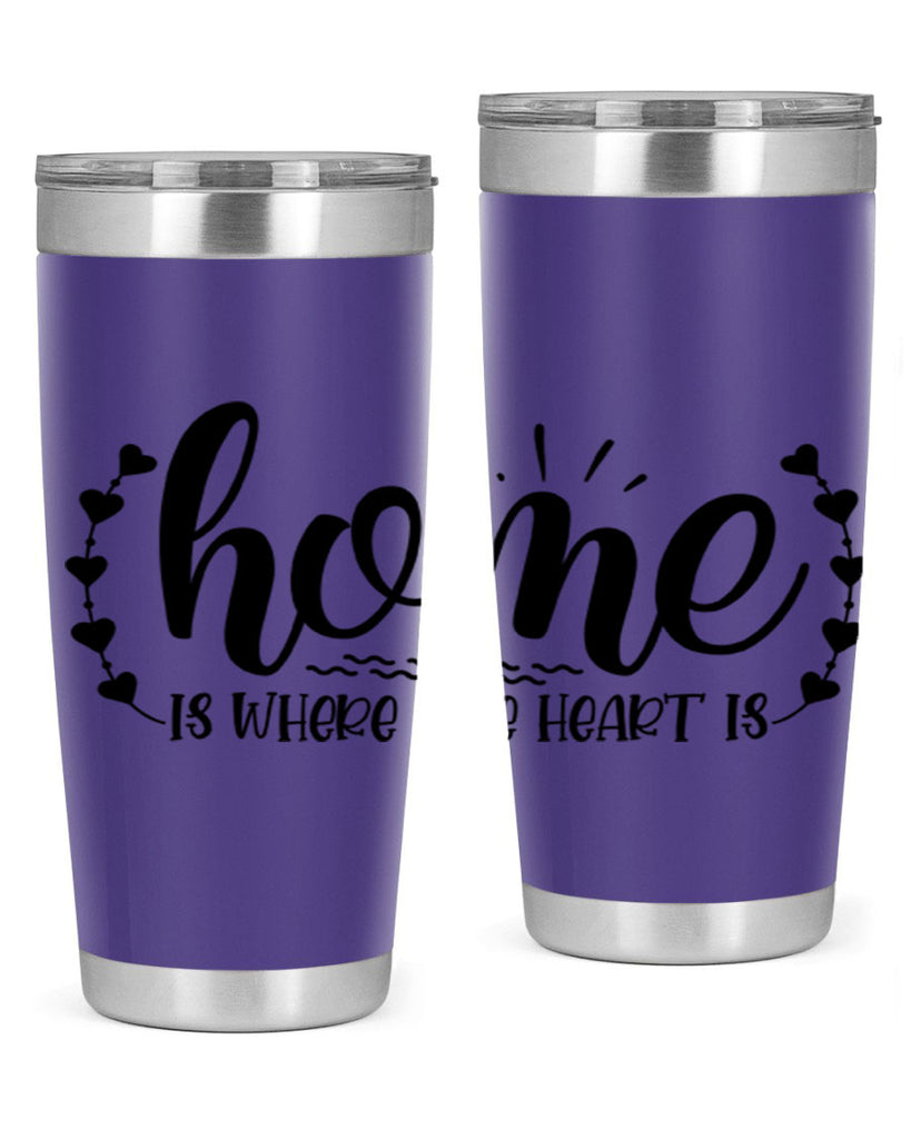 home is where the heart is 38#- home- Tumbler