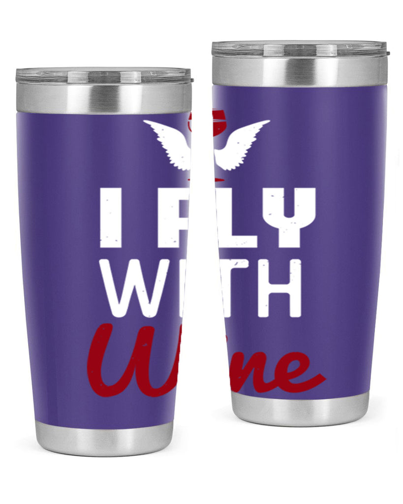 i fly with wine 212#- wine- Tumbler