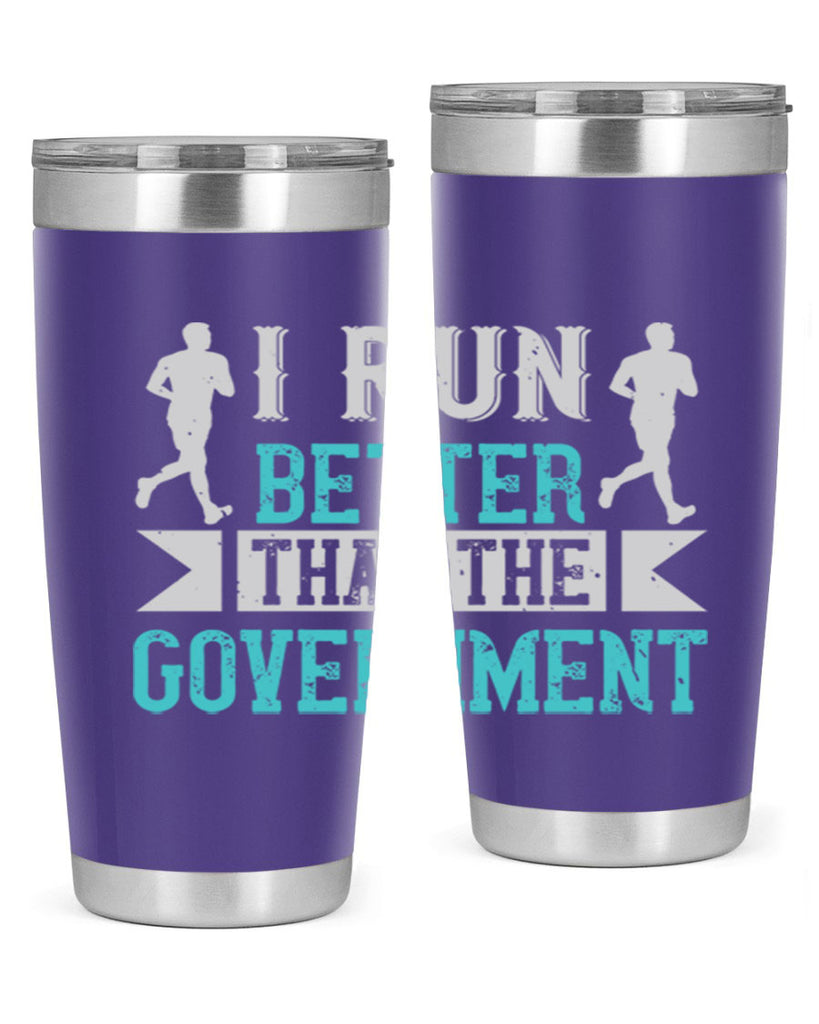 i run better than the government 39#- running- Tumbler