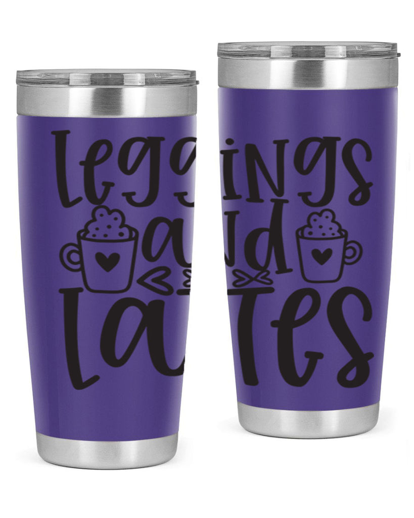 leggings and lattes 389#- mom- Tumbler