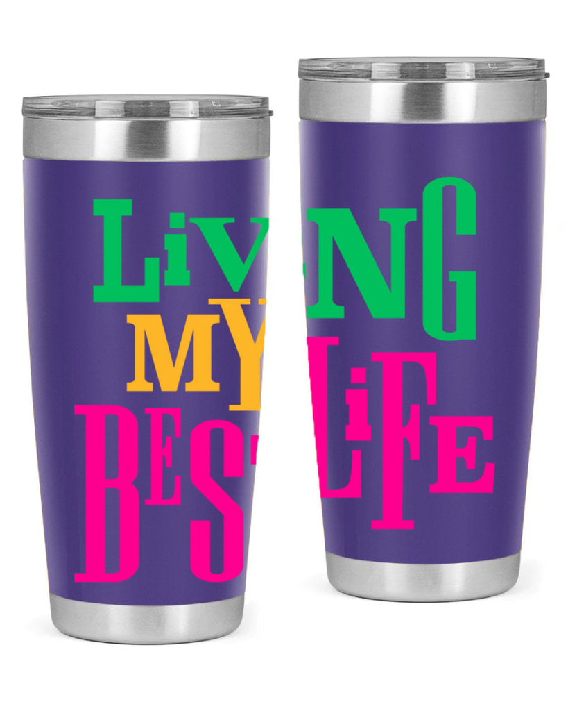 living my best life 96#- black words phrases- Cotton Tank