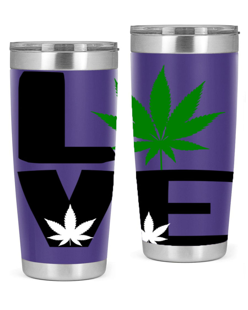 love cannabis 191#- marijuana- Tumbler