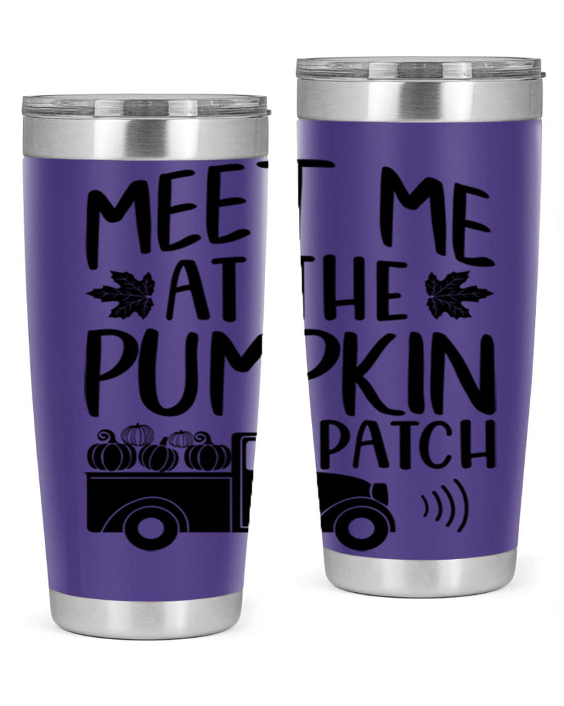 meet me at the pumpkin patch 423#- fall- Tumbler
