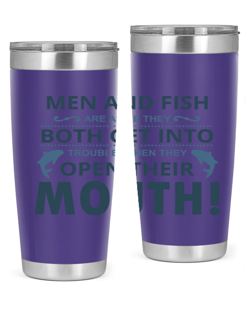 men fish 52#- fishing- Tumbler