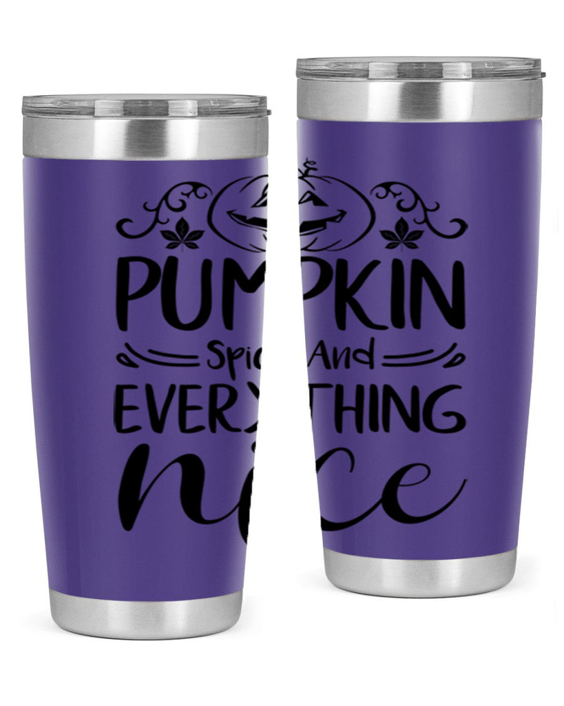 pumpkin spice and everything nice 542#- fall- Tumbler