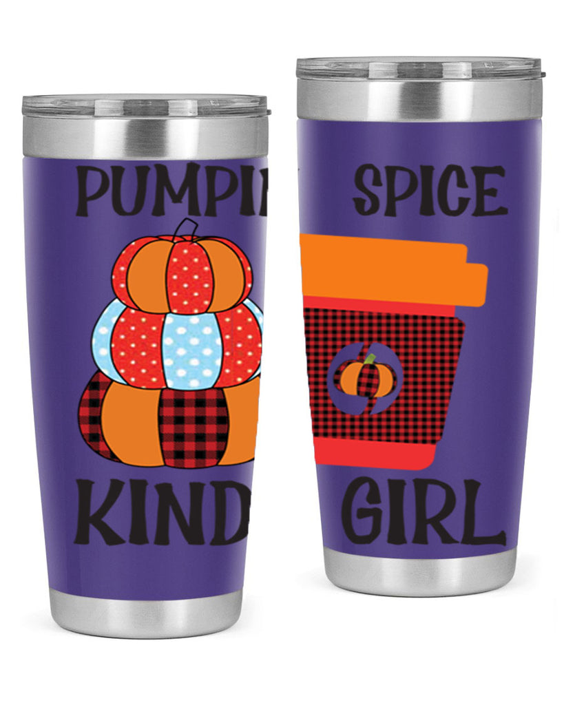 pumpkin spice kinda girl 551#- fall- Tumbler