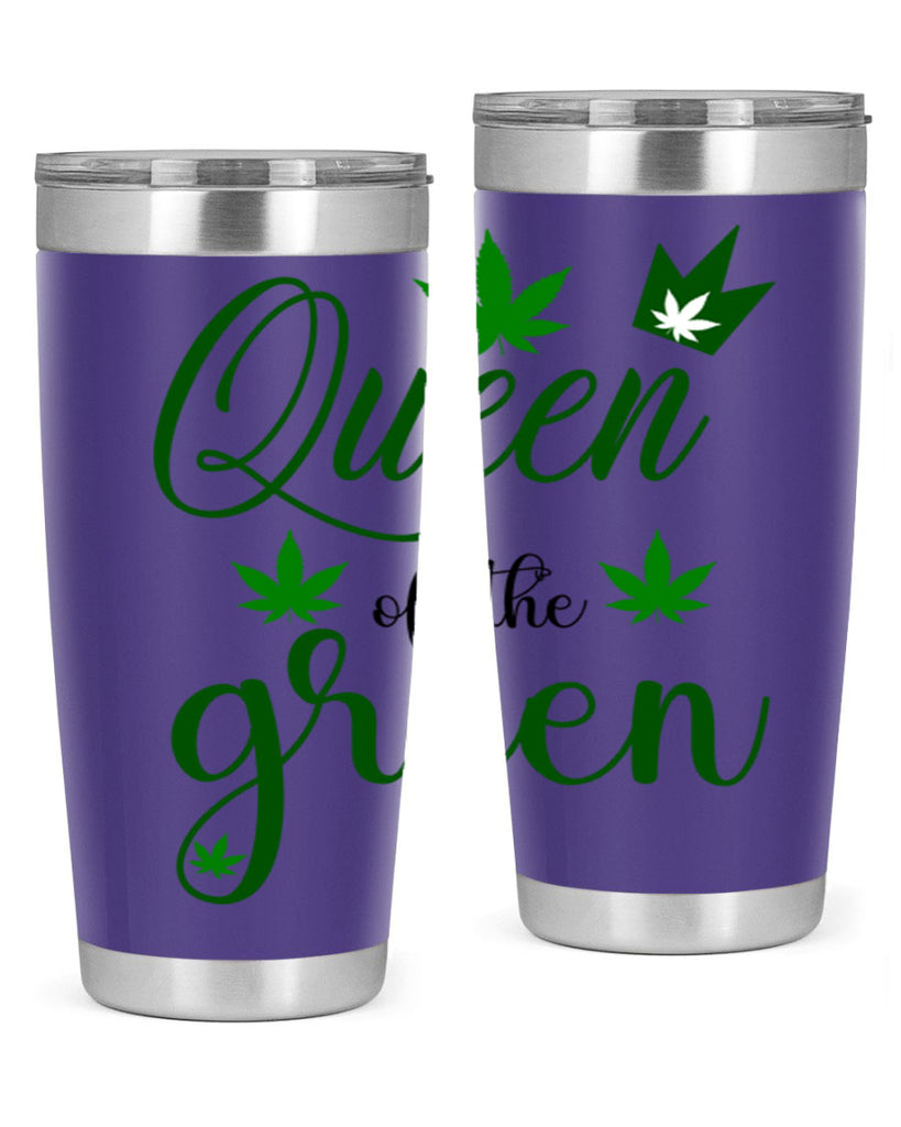 queen of the green 222#- marijuana- Tumbler