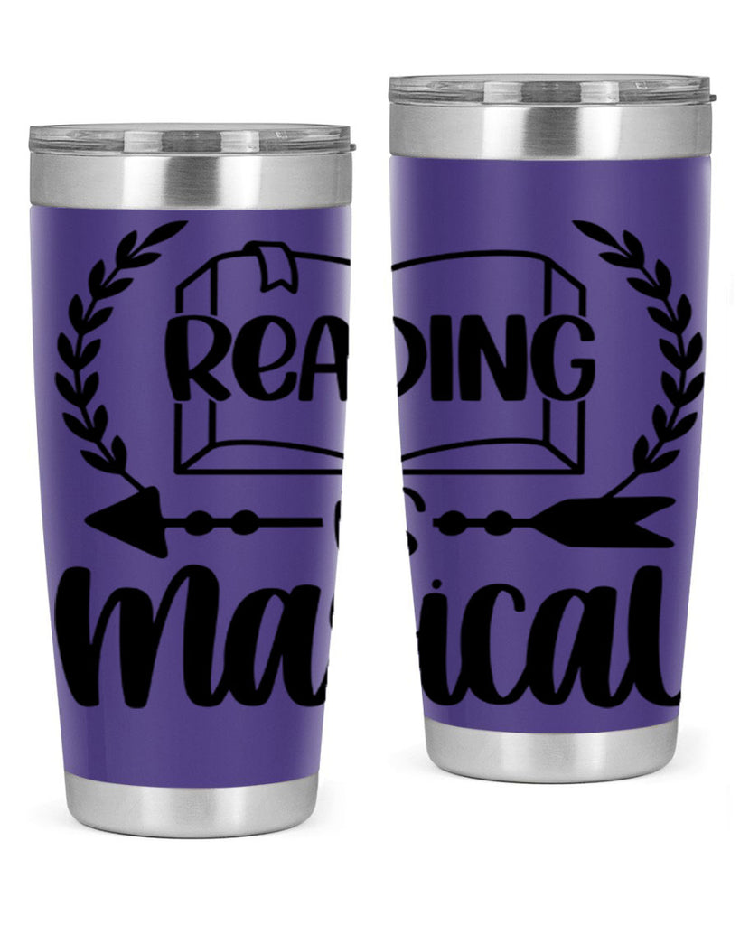 reading is magical 30#- reading- Tumbler