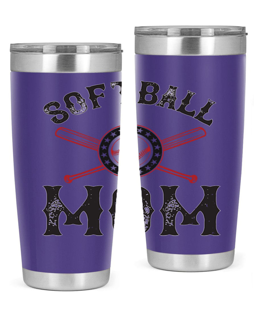 softball mom 66#- mom- Tumbler