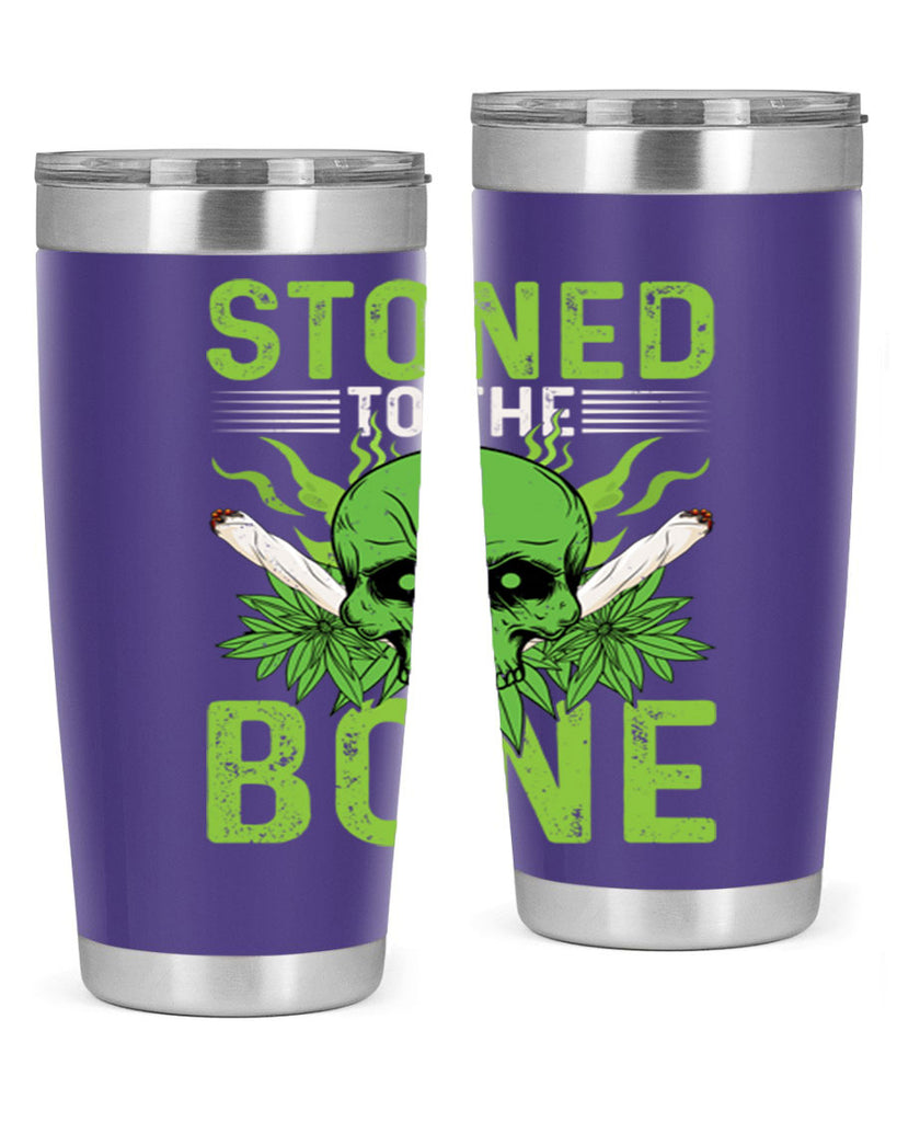 stoned to the bone 254#- marijuana- Tumbler