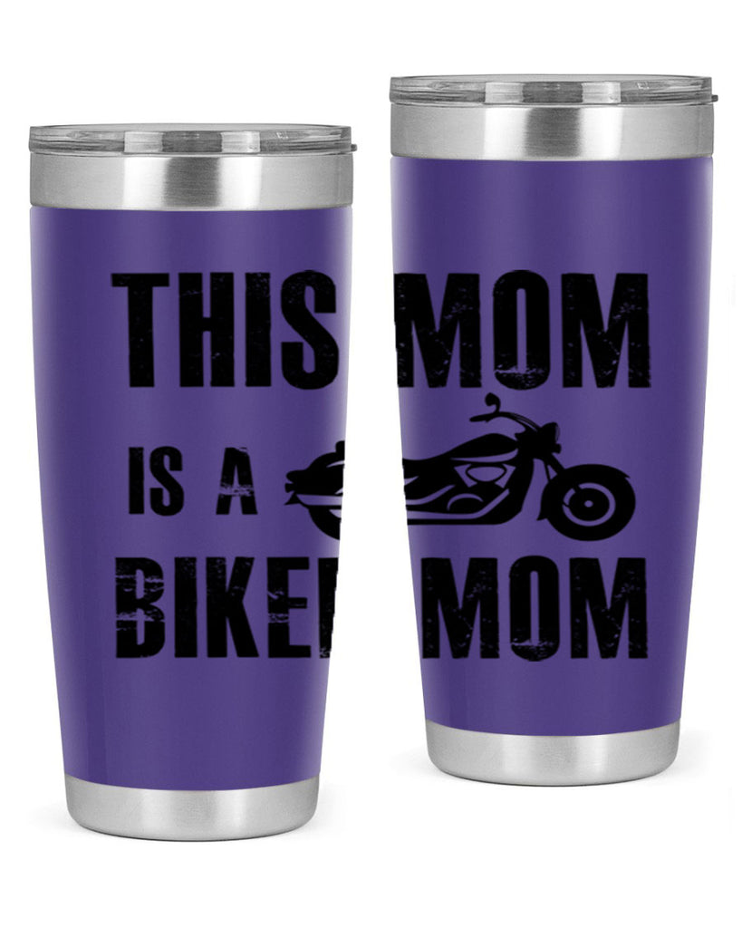 this mom is a biker mom 35#- mom- Tumbler