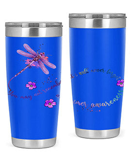 Alzheimer Awareness Dragonfly Remember 1#- alzheimers- Tumbler