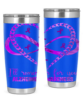 AlzheimerS Awareness Heart Infinity 14#- alzheimers- Tumbler