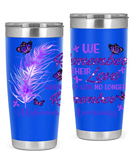 AlzheimerS Awareness Remember Love 19#- alzheimers- Tumbler