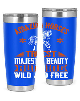 Amazing horses Truest Majestic Beauty Running wild and free Style 23#- horse- Tumbler