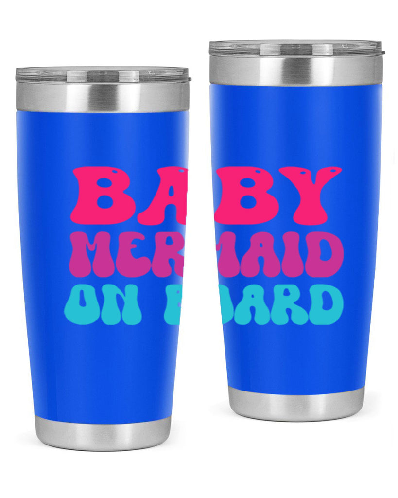 Baby Mermaid On Board 19#- mermaid- Tumbler