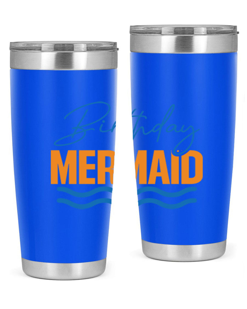 Birthday Mermaid 73#- mermaid- Tumbler