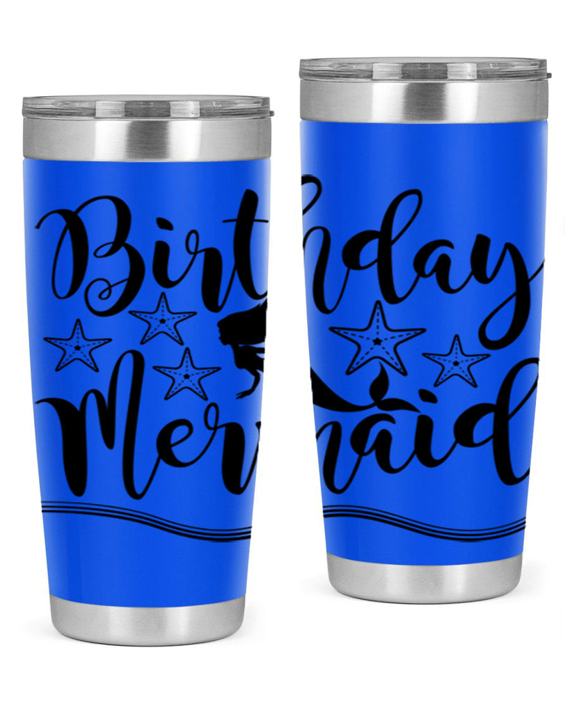 Birthday mermaid 77#- mermaid- Tumbler