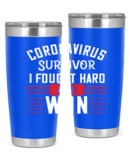 Corona Virus Survivor i fought and own Style 4#- corona virus- Cotton Tank