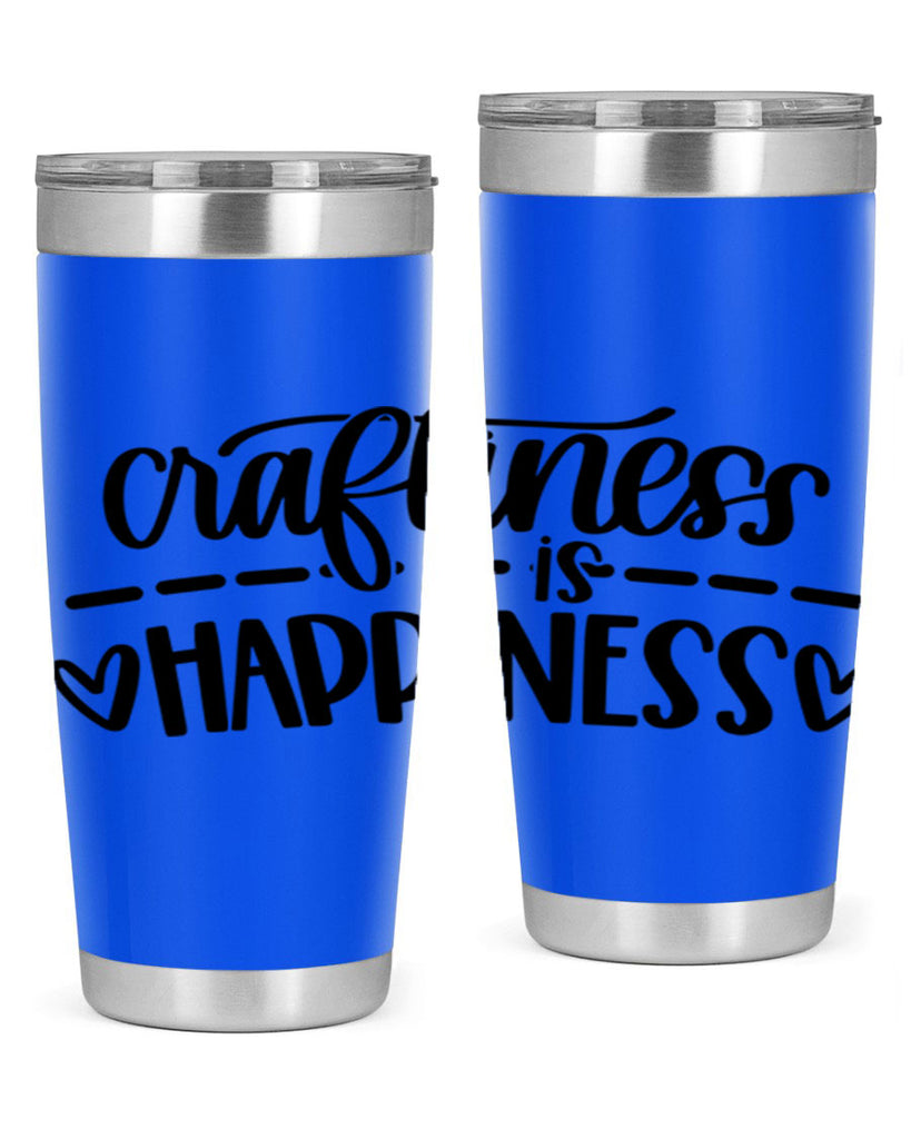 Craftiness Is Happiness 35#- crafting- Tumbler