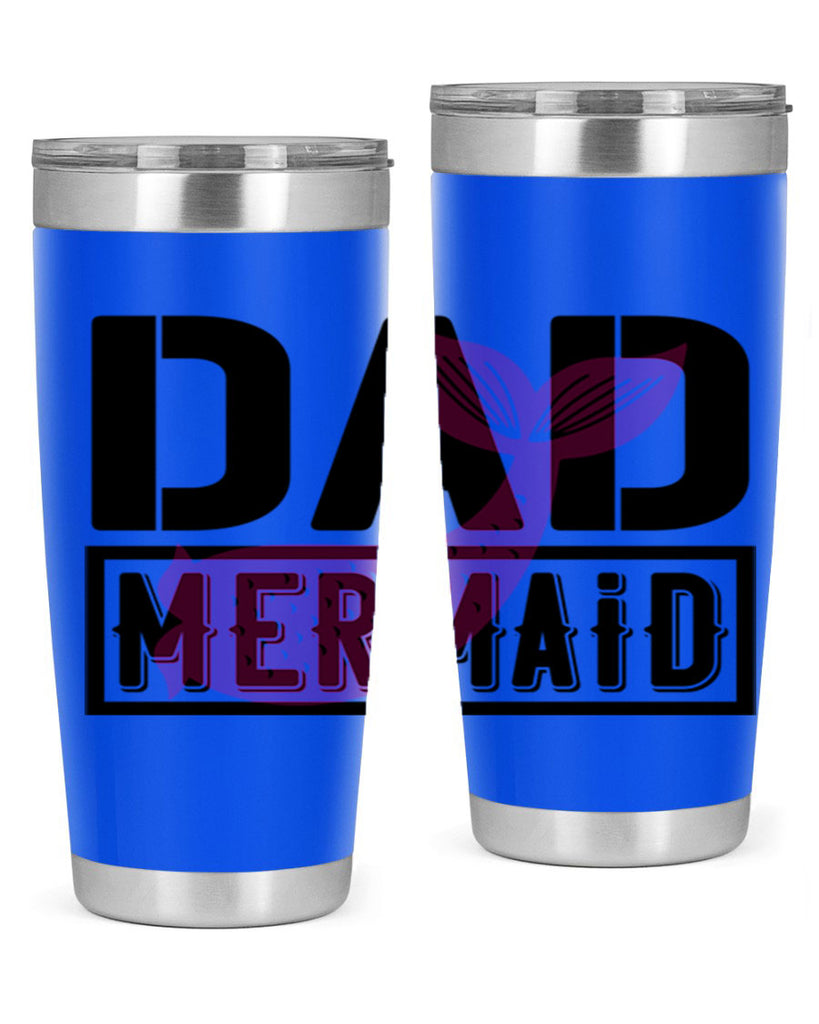 Dad mermaid 111#- mermaid- Tumbler