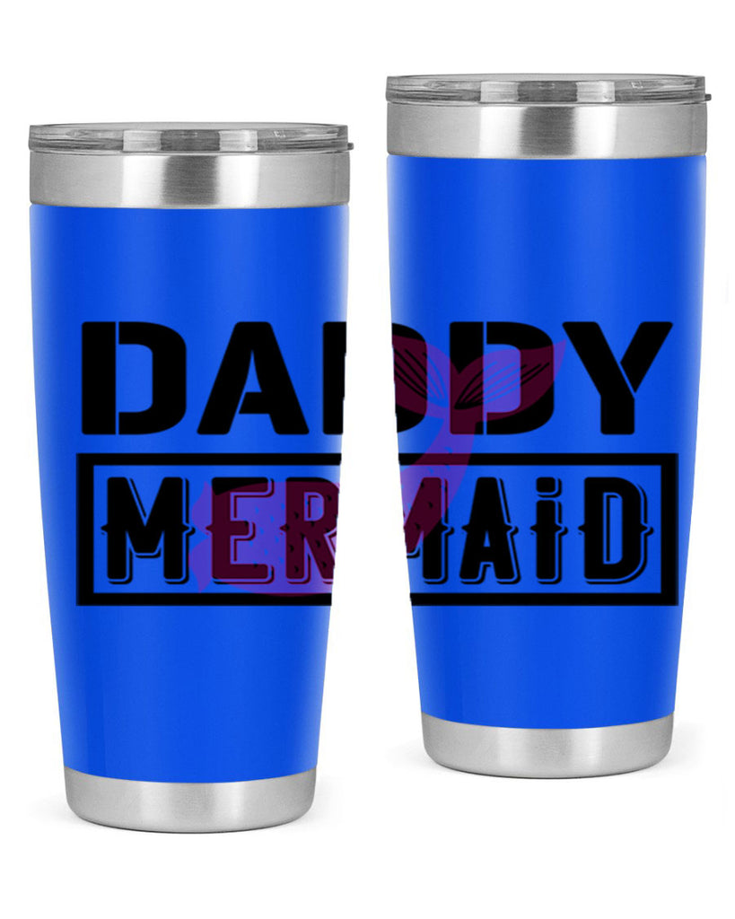 Daddy mermaid 112#- mermaid- Tumbler