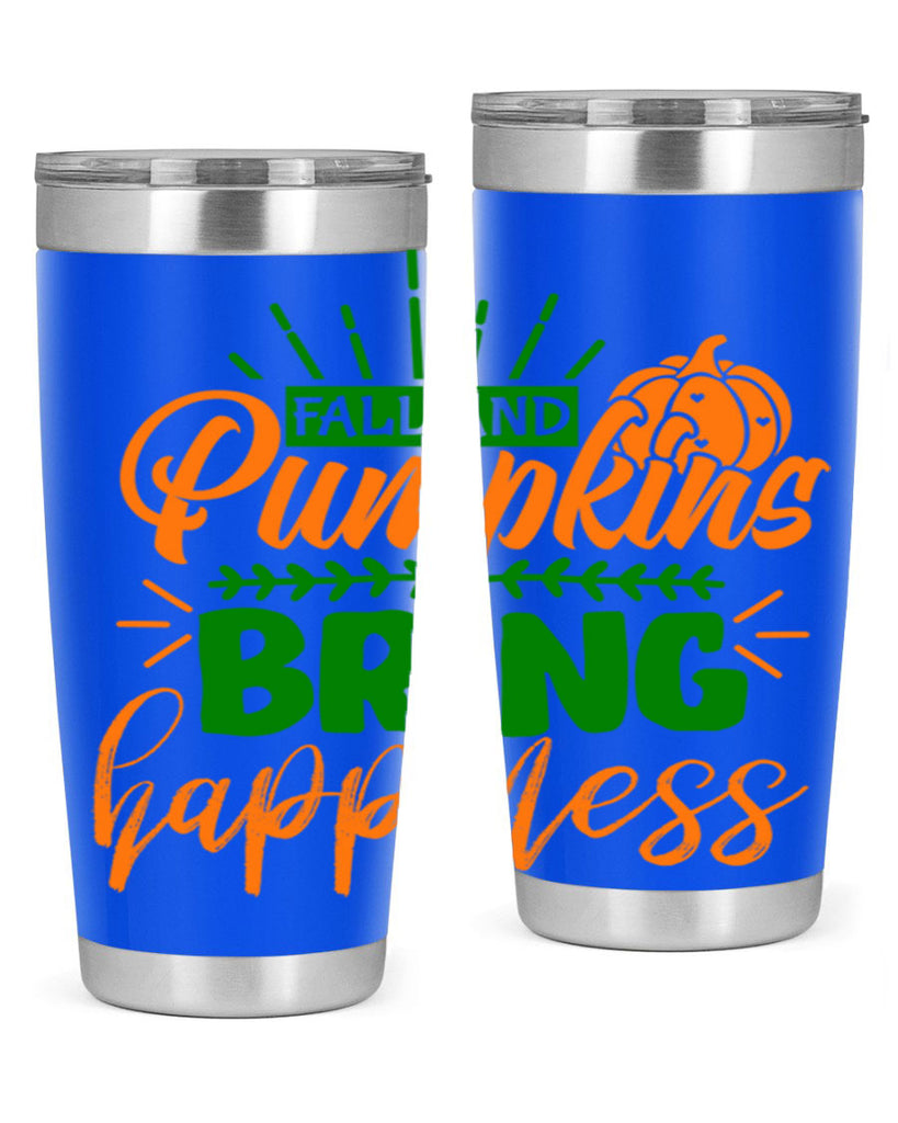 Fall and Pumpkins Bring Happiness 85#- fall- Tumbler
