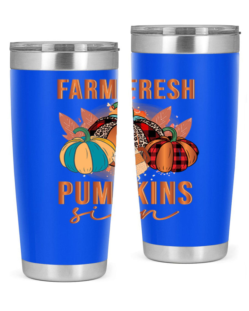 Farm Fresh Pumpkins Sign 175#- fall- Tumbler