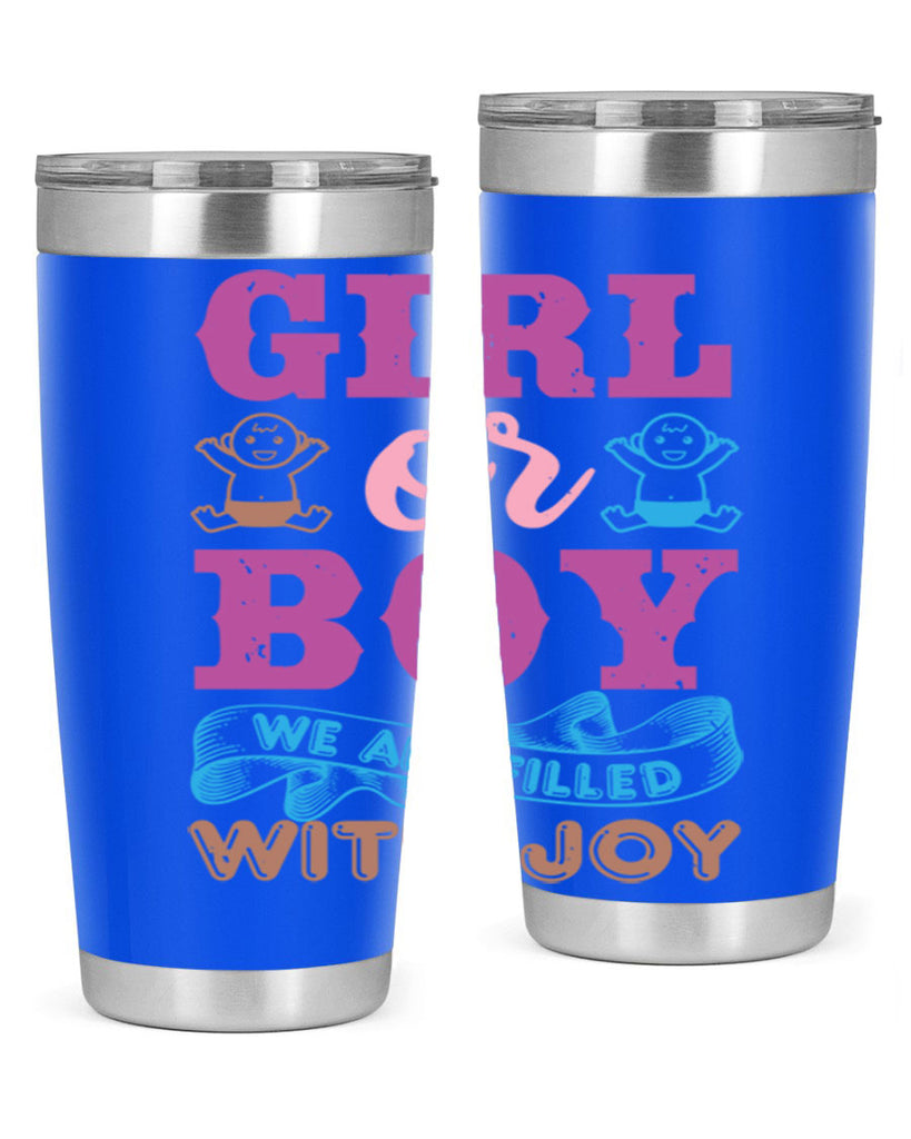 Girl or boy we are filled with joy Style 38#- baby shower- tumbler