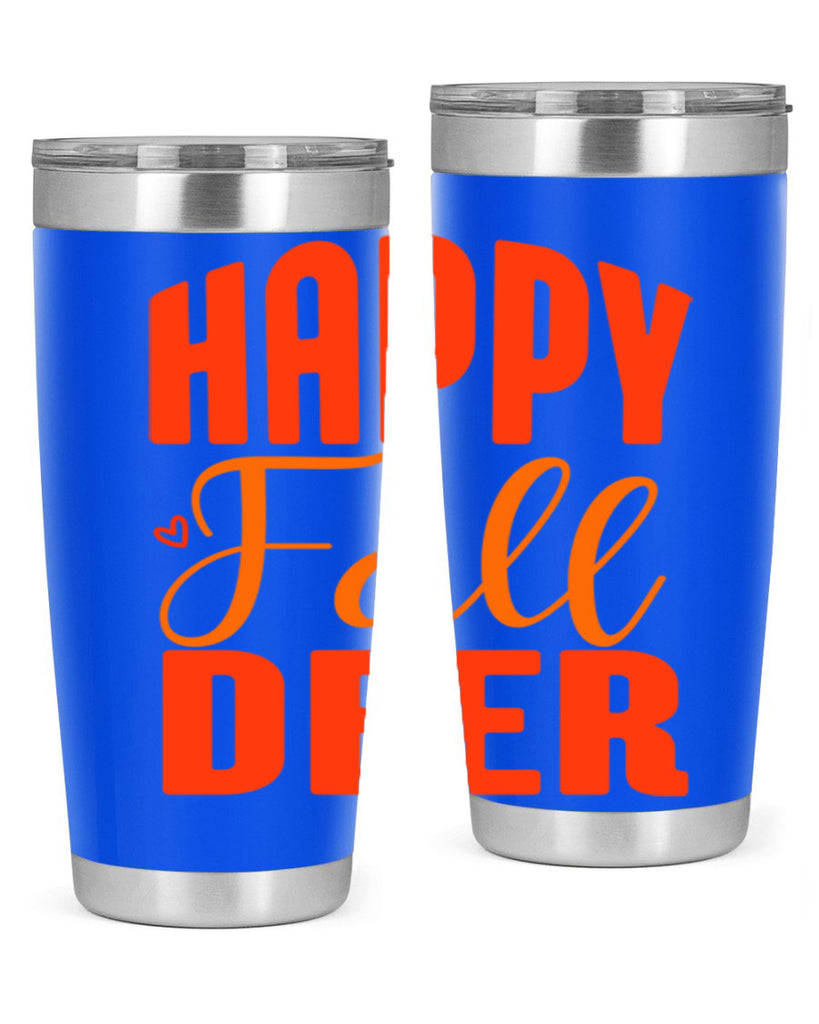 Happy Fall Deer Design 218#- fall- Tumbler