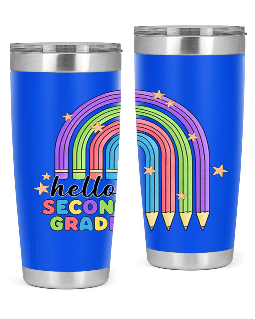 Hello 2nd Grade Pencil Rainbow 11#- second grade- Tumbler