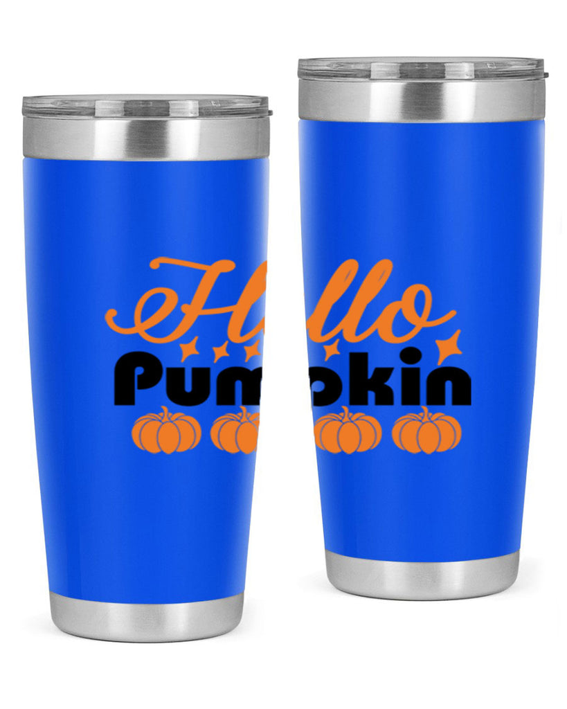 Hello Pumpkin 292#- fall- Tumbler