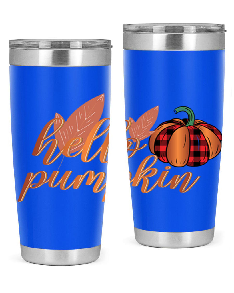 Hello Pumpkin 294#- fall- Tumbler