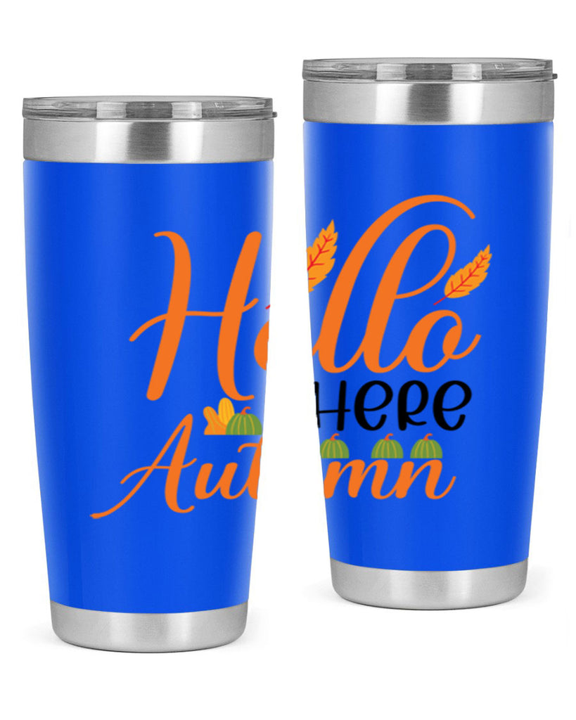 Hello There Autumn 297#- fall- Tumbler