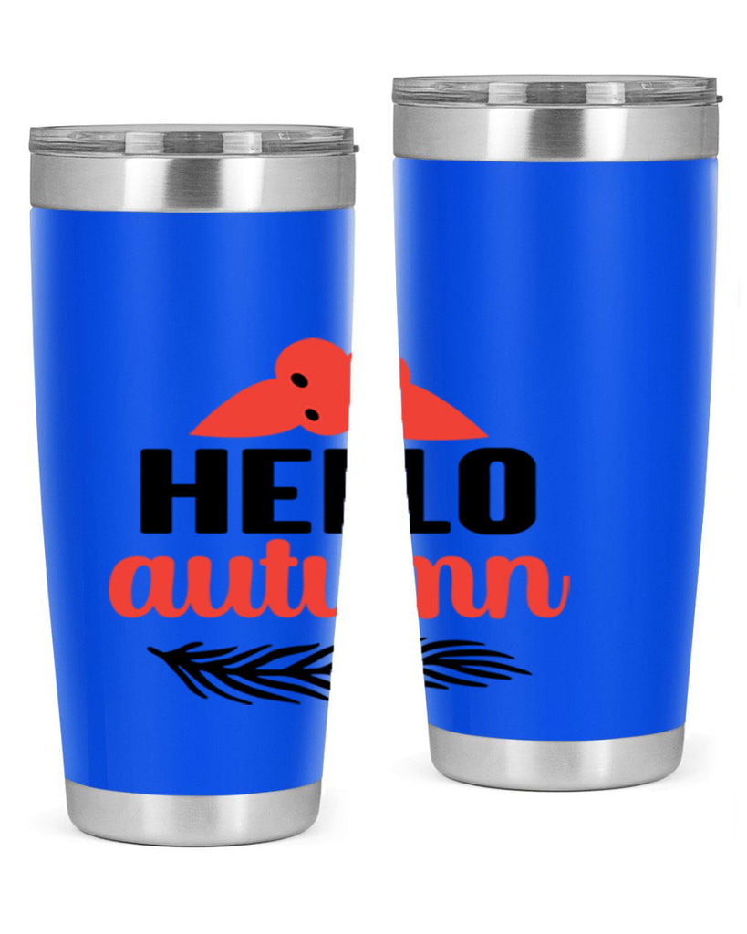 Hello autumn 269#- fall- Tumbler