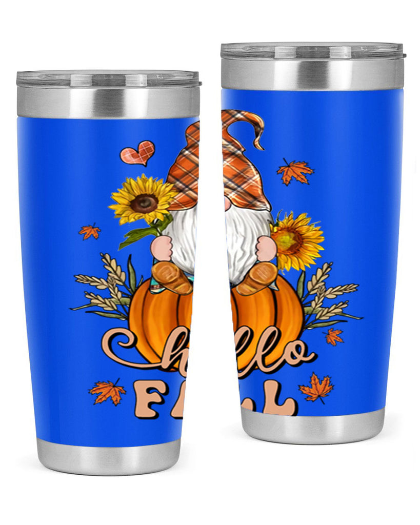 HelloFallAutumnGnome 298#- fall- Tumbler