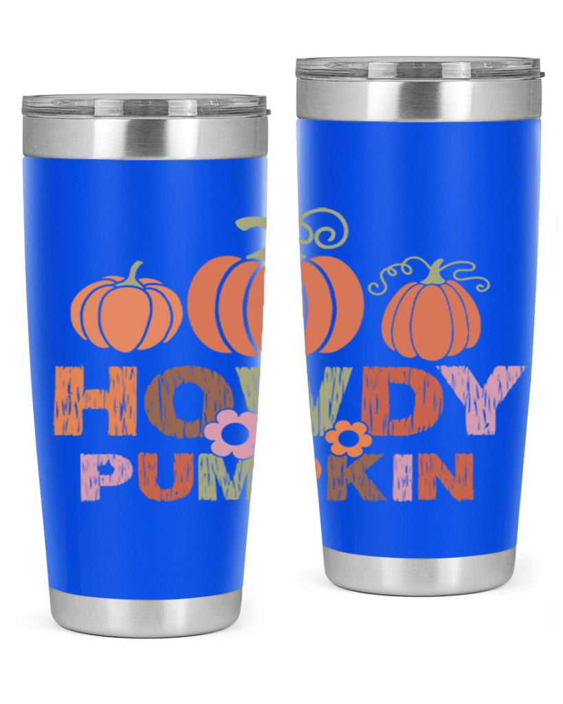 Howdy Pumpkin 321#- fall- Tumbler