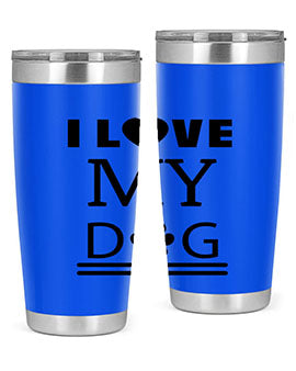 I Love My Dog Style 41#- dog- Tumbler