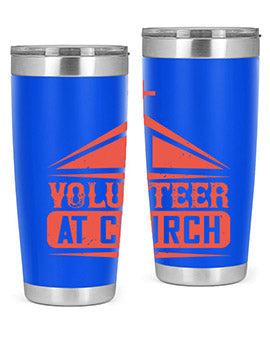 I Volunteer At Church Style 47#- volunteer- Tumbler