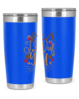 I Wuf You Style 16#- cat- Tumbler