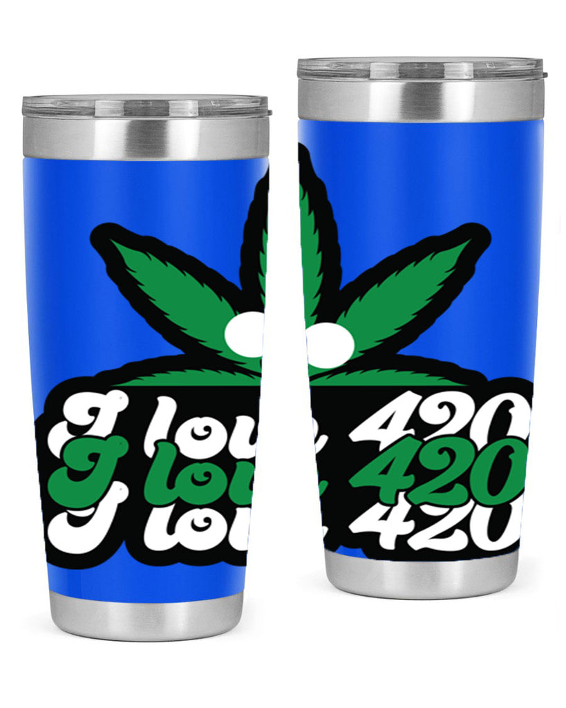 I love 420 123#- marijuana- Tumbler