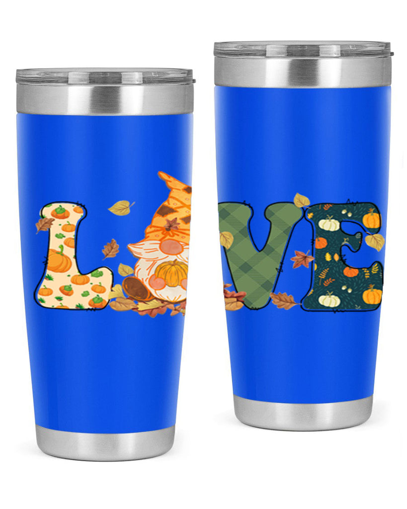 LOVEFallAutumnGnome 415#- fall- Tumbler