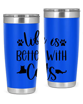 Life Is Better With A Cats Style 99#- cat- Tumbler