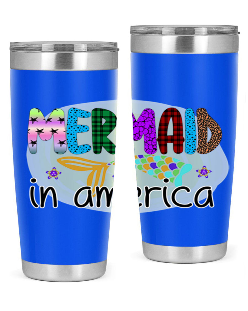 Mermaid In America 419#- mermaid- Tumbler