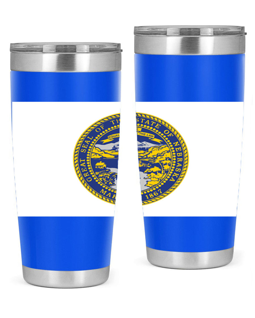 Nebraska 25#- Us Flags- Tumbler